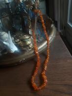 Mooie sierlijke Vintage ketting Barnsteen of citrien, Sieraden, Tassen en Uiterlijk, Antieke sieraden, Ophalen of Verzenden