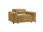 by fonQ Velura Fauteuil Chenille Oker geel | Van €799, nu, Byfonq, Byfonq, Nieuw, 75 tot 100 cm