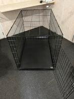 Bench, zwart, groot, 122l/83h/74br., Ophalen, Gebruikt