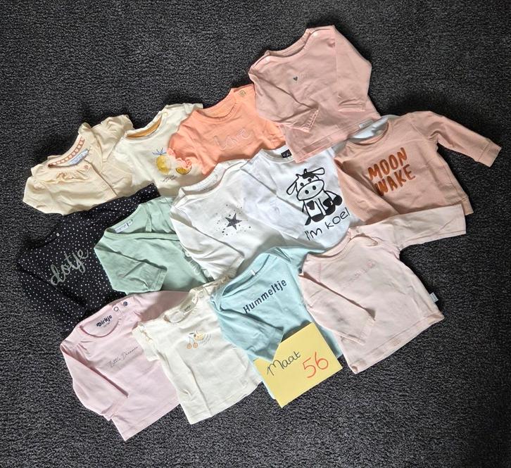 Kledingbundel Maat 56, Kinderen en Baby's, Babykleding | Prematuur, Zo goed als nieuw, Meisje, Ophalen of Verzenden