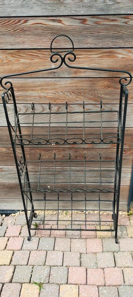 Vintage style wijnrek, Huis en Inrichting, Woonaccessoires | Wijnrekken, Zo goed als nieuw, Metaal, Ophalen