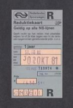 NS Trein Spoorwegen Reduktiekaart 1980., Ophalen of Verzenden, Zo goed als nieuw