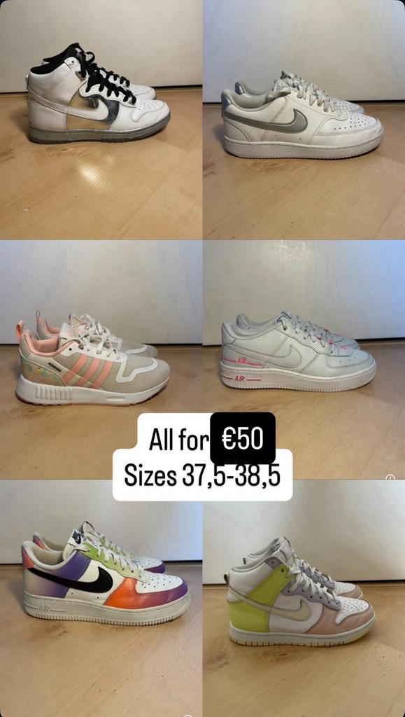 Bundel van 3 paar schoenen maat 37,5-38,5., Kleding | Dames, Schoenen, Gedragen, Sneakers of Gympen, Overige kleuren, Ophalen of Verzenden