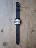 Swatch Silver Friend Too (zwart en witte band) - unisex, Sieraden, Tassen en Uiterlijk, Horloges | Dames, Kunststof, Gebruikt