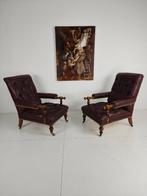 Paar Antieke fauteuils - William Morris & Co Edinburgh, Ophalen of Verzenden