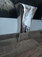 Zilverkleurige keramieke vaas, Steen, Overige kleuren, Ophalen of Verzenden, Zo goed als nieuw