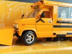 Jesse James Ford School bus Ponton 1:24 Muscle Machines Pol, Hobby en Vrije tijd, Modelauto's | 1:24, Zo goed als nieuw, Verzenden