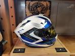 Scorpion exo 391 captor helm wit blauw L motor scooter helm, Pascalstraat 6 1704 RD Heerhugowaard, Dames, Ophalen of Verzenden