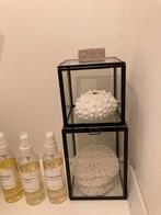 Decoratieve glazen vitrineboxjes, Ophalen of Verzenden, Gebruikt