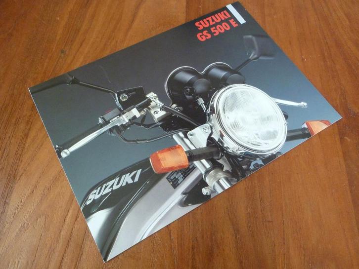 Folder SUZUKI GS 500 E 1999, Motoren, Handleidingen en Instructieboekjes, Suzuki, Ophalen of Verzenden