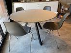 tafels en stoelen, Huis en Inrichting, Tafels | Eettafels, Ophalen, Gebruikt, Rond, Vijf personen of meer