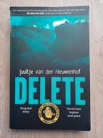 Delete Juultje van den Nieuwenhof Young Adult thriller, Boeken, Thrillers, Gelezen, Ophalen of Verzenden, Nederland