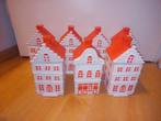 Postcode Loterij Huisjes - Set van 7, voorraad potten, Ophalen of Verzenden, Zo goed als nieuw, Overige vormen, Porselein of Keramiek