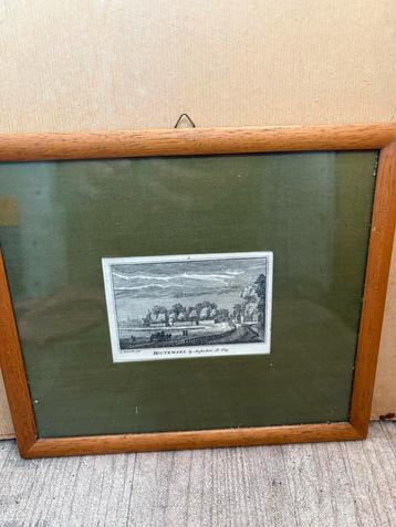 Antieke Gravure Houtewael bij Amsterdam, 1720 beschikbaar voor biedingen