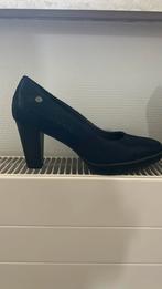 No Stress Donker blauw lederen pumps maat 38, Kleding | Dames, Schoenen, Ophalen, Zo goed als nieuw, Blauw