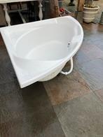 Witte hoekbad - Ideaal voor kleine badkamers, Ophalen of Verzenden, Gebruikt, Met bad