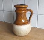 Scheurich 496-18 vintage vaas bruin beige West-Germany, Huis en Inrichting, Woonaccessoires | Vazen, Gebruikt, Overige kleuren