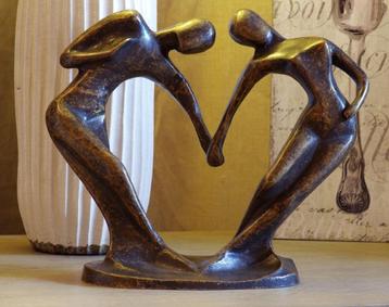 hart /bronzen beeld / / HART // nieuw / LIEFDESKOPPEL beschikbaar voor biedingen