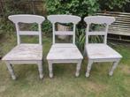 Houten stoelen brocante landelijke stijl opknappers, Antiek en Kunst, Ophalen