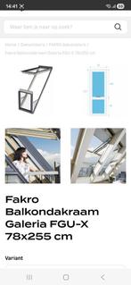 Fakro Balkonvenster 78x255 showroom model, Doe-het-zelf en Verbouw, Glas en Ramen, Minder dan 80 cm, Zo goed als nieuw, Dubbelglas
