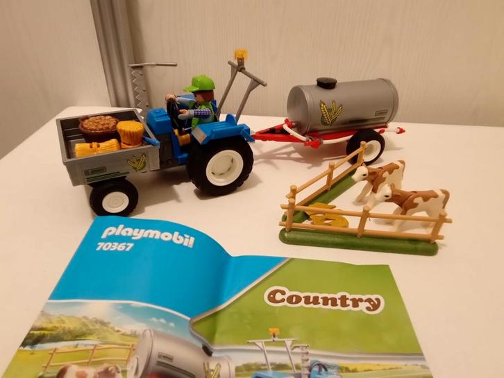 Playmobil 70367 tractor met waterton compleet, Kinderen en Baby's, Speelgoed | Playmobil, Zo goed als nieuw, Complete set, Ophalen of Verzenden