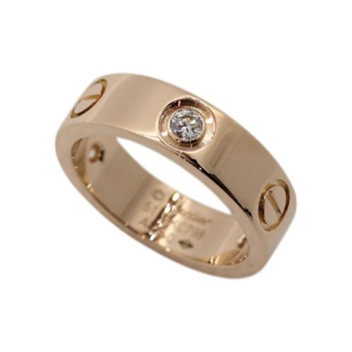Cartier Ring Love - 18 karaat Roségoud 3 Diamanten - maat 51, Sieraden, Tassen en Uiterlijk, Ringen, Gebruikt, Dame, Kleiner dan 17