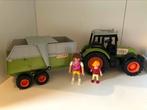 Claas speelgoedtractor met aanhangwagen, Dicky Toys, Ophalen, Zo goed als nieuw