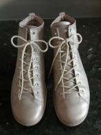 1x gedragen ECCO SOFT veterlaarsjes, grijs metallic, maat 41, Lage of Enkellaarzen, ECCO, Ophalen of Verzenden, Zo goed als nieuw