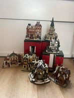 Prachtig en compleet kerstdorp bestaande uit 10 huisjes., Diversen, Kerst, Ophalen, Zo goed als nieuw