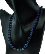 Lapis Lazuli ketting 14k gouden slot en tussenbollen Vintage, Goud, Met edelsteen, Ketting, Ophalen of Verzenden