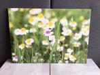 Canvas bloemen 100x70, Ophalen of Verzenden, Nieuw, Schilderij, Minder dan 50 cm