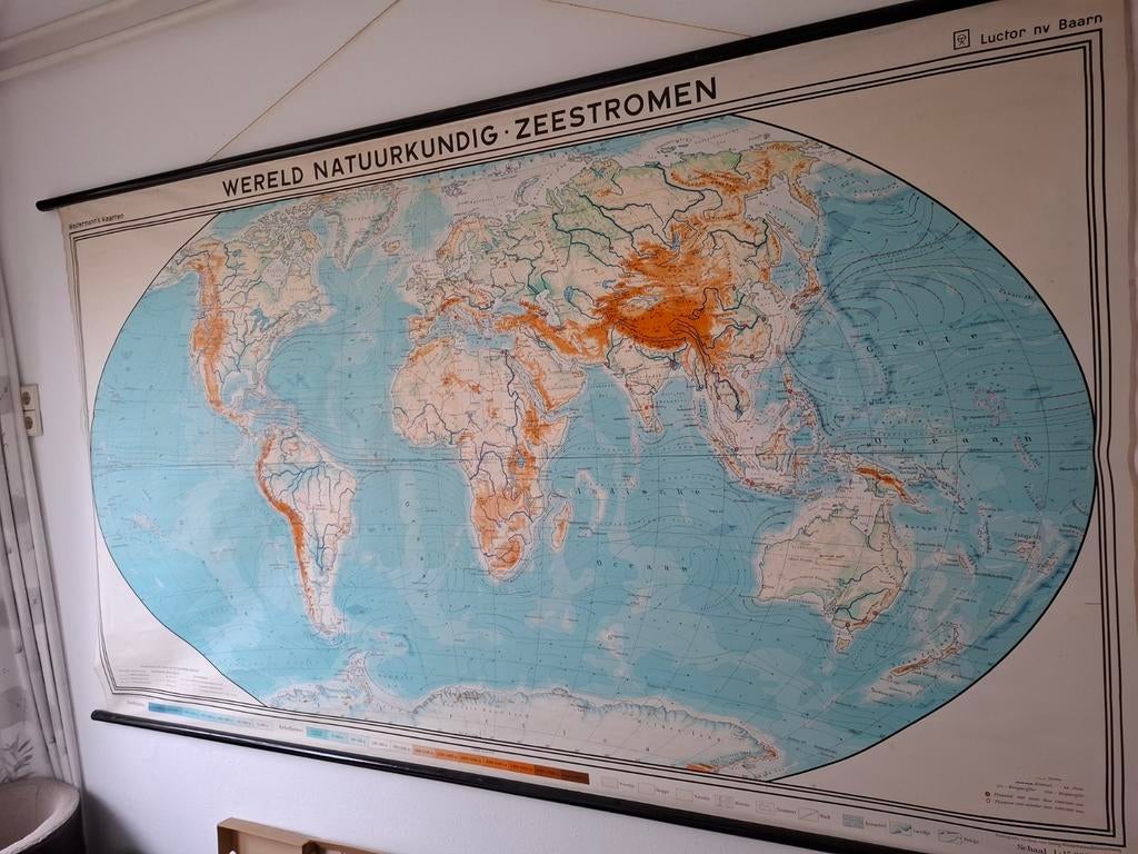 Wereldkaart (schoolkaart), Ophalen of Verzenden