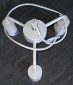 Hanglamp wit met 3 fittingen - diameter ong. 30 cm, Ophalen of Verzenden, Gebruikt, Metaal, Minder dan 50 cm