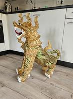 Staand beeld met bladgoud en verschillende kleuren glas, Ophalen, Zo goed als nieuw, Dier