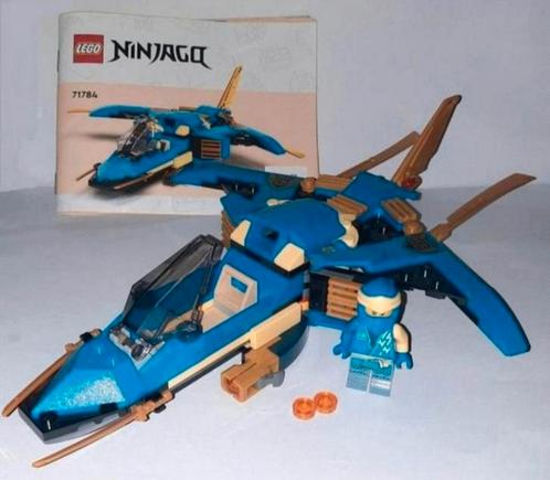 Lego Ninjago 71784 Jay's Bliksemstraaljager EVO Compleet, Kinderen en Baby's, Speelgoed | Duplo en Lego, Zo goed als nieuw, Lego
