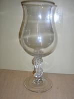 Bierglas op voet met dollarteken steel, Ophalen of Verzenden, Zo goed als nieuw, Bierglas