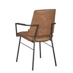 6 Armleuning stoelen, Faas, Cognac Halen = 5 Betalen !!!, Ophalen, Metaal, Zwart, Nieuw