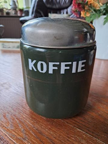 Retro Emaille Koffiebus - Donkergroen beschikbaar voor biedingen