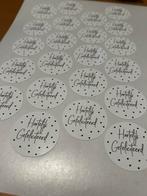 Cadeau sticker hartelijk gefeliciteerd, Ophalen of Verzenden, Nieuw, Sticker