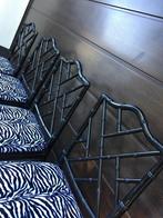Unieke faux bamboo Chippendale stoelen !!!, Ophalen, Hout, Gebruikt, Zwart