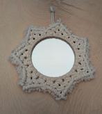 Macramé spiegel wanddecoratie! Zon ster met ronde spiegel!, Huis en Inrichting, Woonaccessoires | Spiegels, Minder dan 50 cm, Ophalen of Verzenden