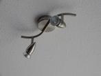 2 Lichts spotje incl. lampjes, Ophalen of Verzenden, Zo goed als nieuw, Metaal of Aluminium, Plafondspot of Wandspot