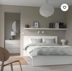 Compleet Ikea Malm bed,lattenbodems,2 matrassen 160x200cm., Ophalen, Zo goed als nieuw, Tweepersoons
