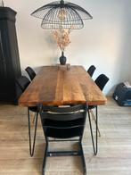 Kick Eettafel Triangle - 180cm - Mango, Huis en Inrichting, Tafels | Eettafels, Ophalen, Gebruikt, 50 tot 100 cm, Vijf personen of meer