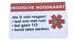 MEDISCHE NOODKAART – ASSISTENTIEHOND LATEN WERKEN, Dieren en Toebehoren, Honden-accessoires, Ophalen of Verzenden, Nieuw