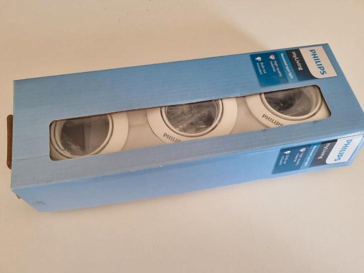 Philips MyLiving Inbouwspots - 3 Stuks - Nieuw, Huis en Inrichting, Lampen | Spots, Nieuw, Plafondspot of Wandspot, Kunststof