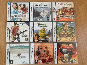 9 nintendo ds spellen voor 15,- of 3,50 per stuk beschikbaar voor biedingen