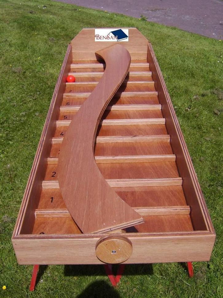 oud Hollandse spellen spelen slingerplank bensan enter, Hobby en Vrije tijd, Feestartikelen | Verhuur, Zo goed als nieuw, Overige