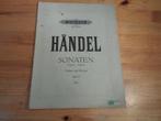 Handel - Sonaten band 1 en 2 - Viool / Piano, Gebruikt, Klassiek, Ophalen of Verzenden, Piano