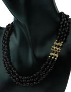 Granaat antieke ketting 14k gouden slot fraai dames vintage, Sieraden, Tassen en Uiterlijk, Antieke sieraden, Verzenden, Goud